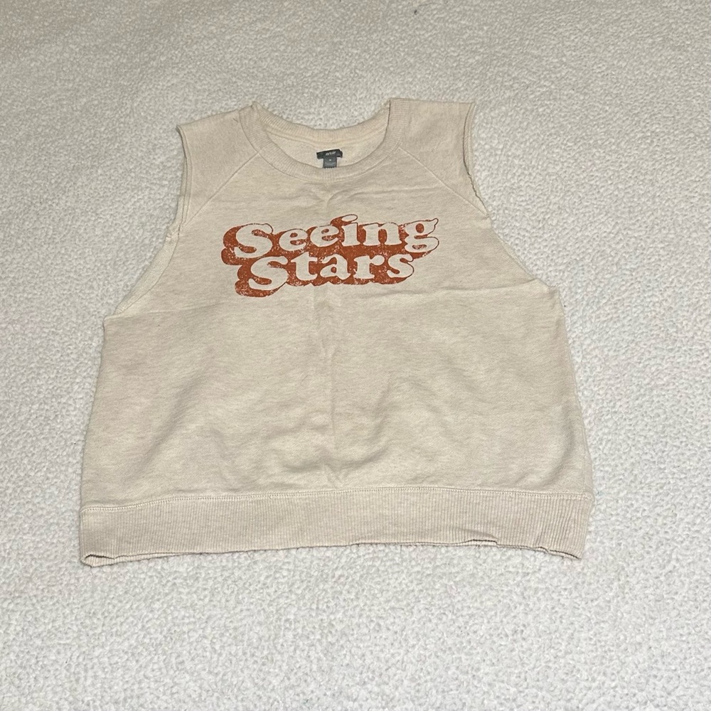 Aerie Cream Sleeveless Top